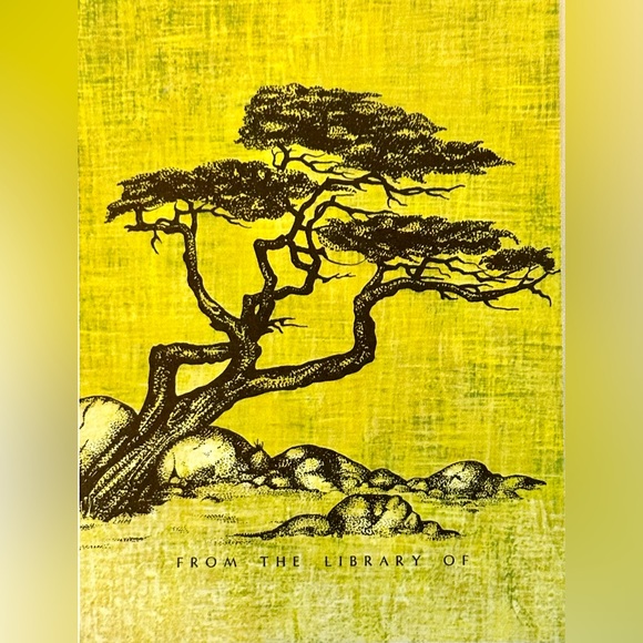 Vintage Antioch Company Japanese Maple Cedar Tree BookPlate Company Original Box - Picture 2 of 11